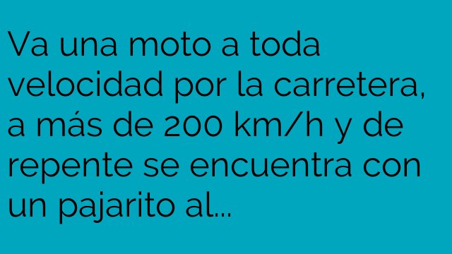 Accidente de pajarito