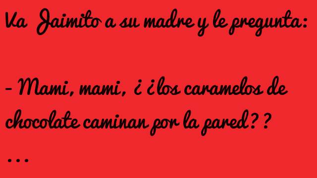Jaimito come cucarachas
