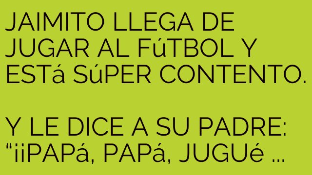 Jaimito mete goles