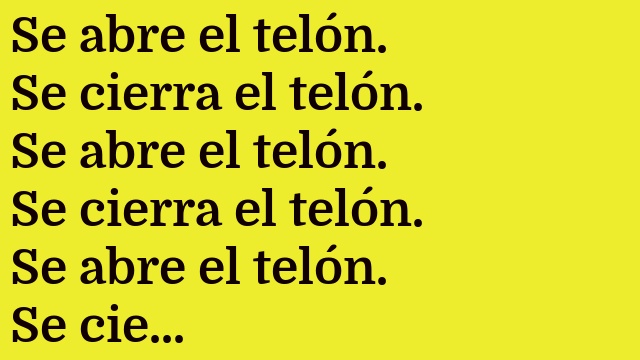 Relajo con el telón