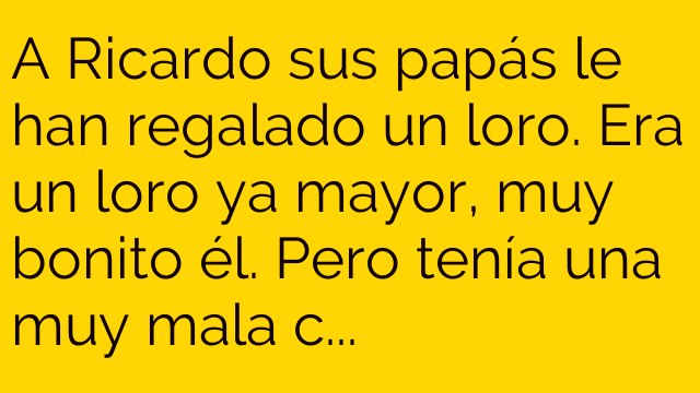 Y el pollo que fue lo que hizo?