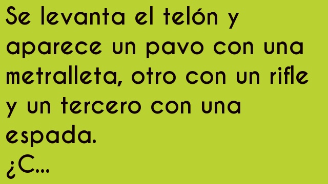 El telón de los pavos
