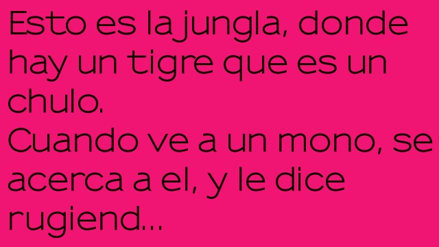 El tigre chulo