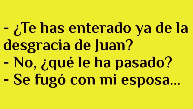 La desgracia de un amigo