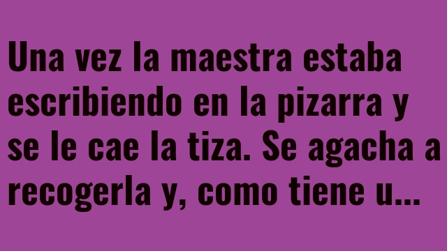 La profesora en minifalda