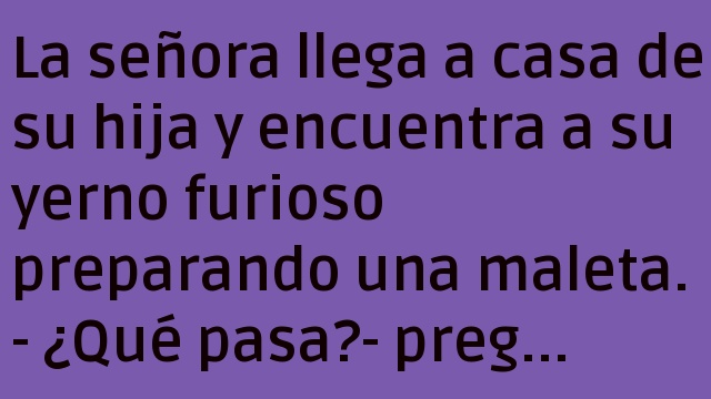 La suegra lo va a arreglar