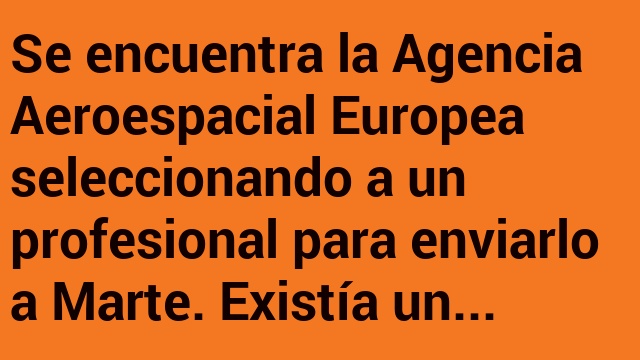 Quién viaja a Marte