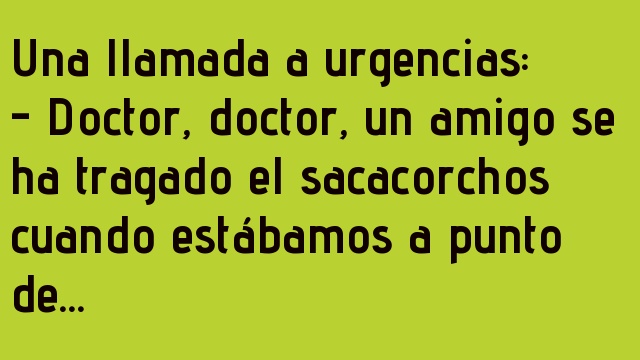 Se ha tragado el sacacorchos