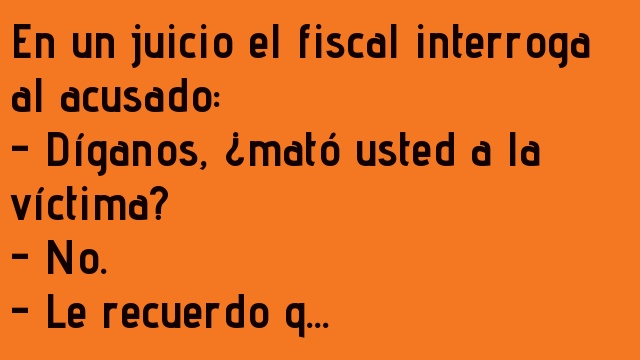 Se interroga al acusado
