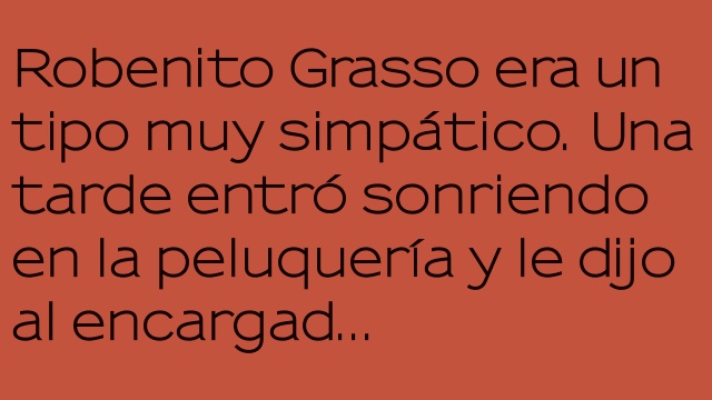 Un corte de pelo peculiar