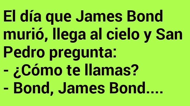 James Bond en las puertas del cielo