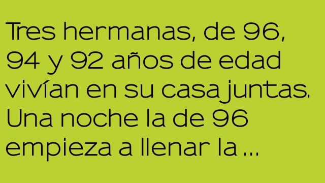 Cuando la edad no perdona