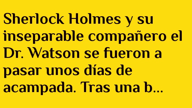 Elemental mi querido Watson