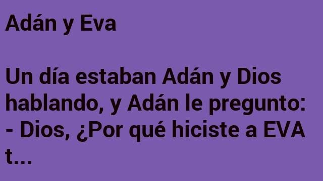 Adán y Eva