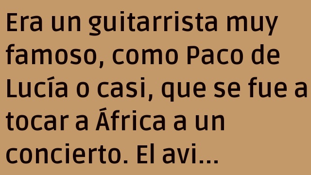 EL GUITARRISTA EN ÁFRICA