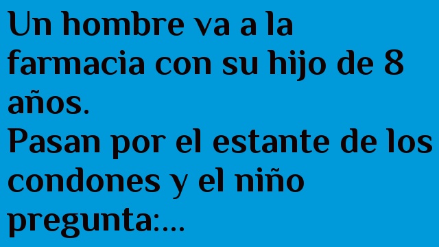 Un hombre va a la farmacia con su hijo