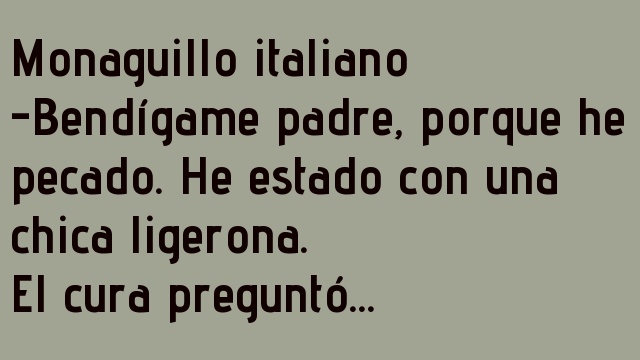 Monaguillo italiano va a confesarse