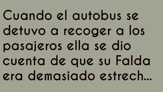Cuando el autobus se detuvo a recoger a los pasajeros..