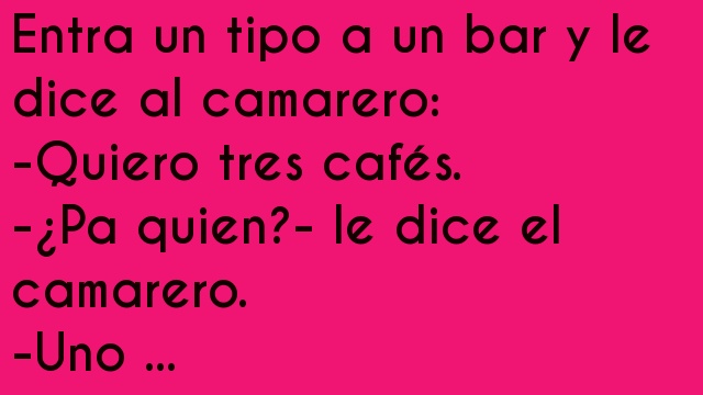 El tipo del bar y el Camarero