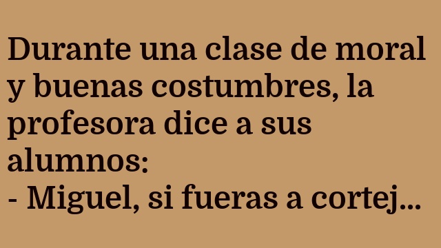 Los buenos modales de Jaimito