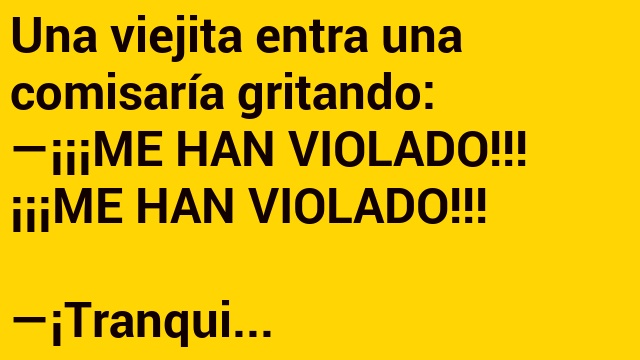 La violación de la viejita