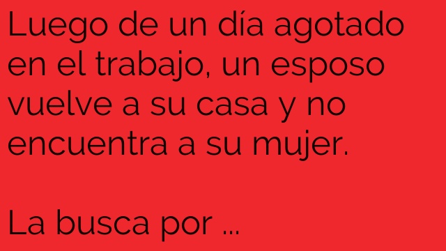 El esposo y la mujer secuestrada