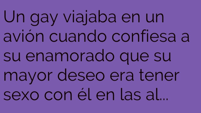 AMOR en avion POR LO ALTO…