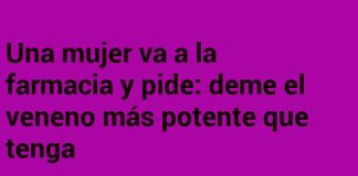 La mujer va a la farmacia