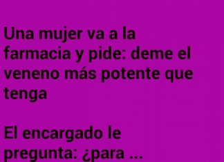 La mujer va a la farmacia