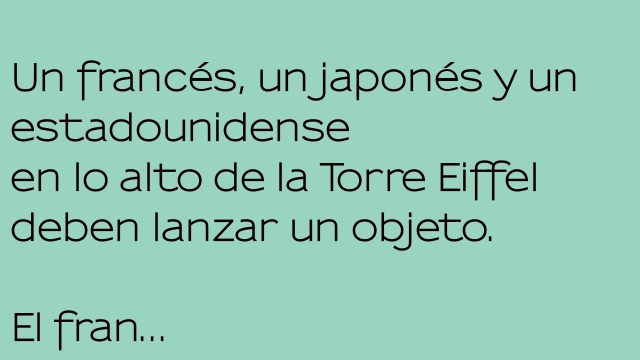 Un francés, un japonés y un americano