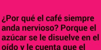 Café chismoso y amarga infusión