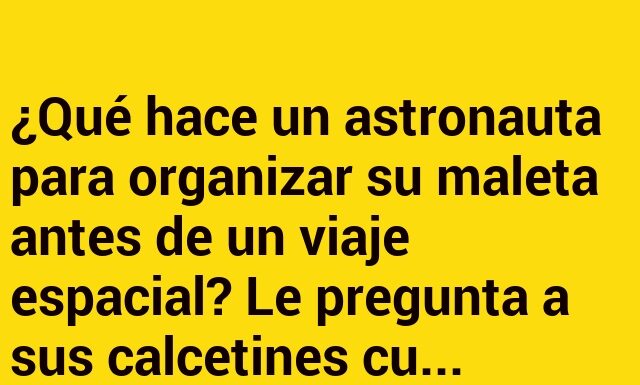 Calcetines en órbita, desparejados.