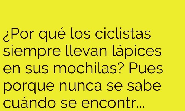 Ciclistas preparados para altibajos literales