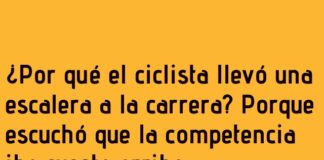 El ciclista y su plan escalonado.