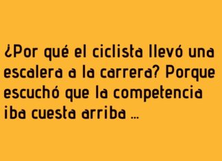El ciclista y su plan escalonado.