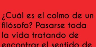 El colmo del filósofo olvidadizo