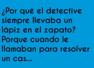 El detective siempre «a pie» de escritura