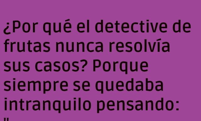 El dilema peludo del detective de frutas