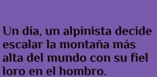 El loro y la montaña con sorpresa