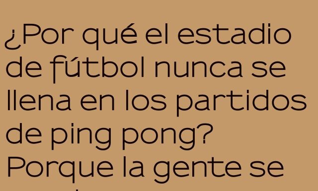 El Silencio del Ping Pong en el Estadio