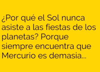 El Sol y su crítica estelar a las fiestas planetarias