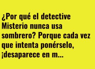 El sombrero que desvela el misterio.