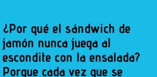 «El sándwich delatado por la risa del aderezo»