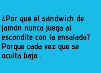 «El sándwich delatado por la risa del aderezo»