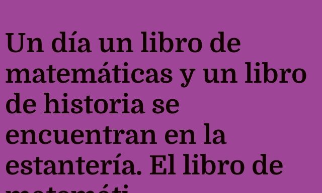 Encuentro de libros: problemas y citas clásicas