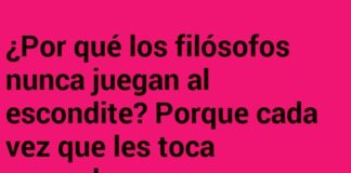 Filósofos y el escondite existencial