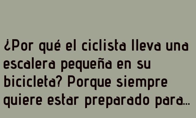 Siempre preparado para el ascenso
