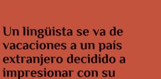 Un lingüista extraviado en el menú