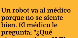 Un robot con ritmo apagado
