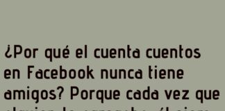 Cuentacuentos sin amigos en Facebook